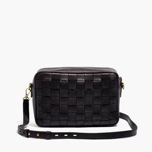 Madewell Leather Camera Transport Crossbody Bag - Woven